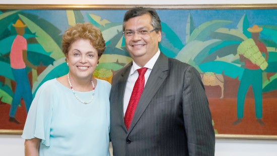 Brasília - DF, 25/02/2015. Presidenta Dilma Rousseff recebe Flávio Dino, Governador do Estado do Maranhão. Foto: Roberto Stuckert Filho/PR.