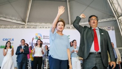 Presidente Dilma e o governador Flávio Dino criticam tentativa de golpe  