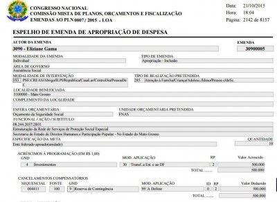 Emenda de Eliziane Gama