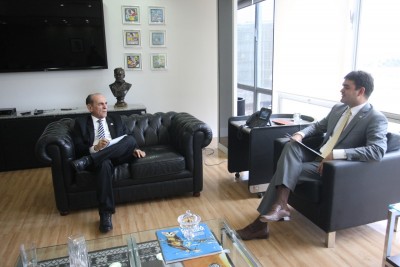 Rubens Júnior tratou com o ministro da Saúde , Marcelo Castro, sobre recursos para o Estado
