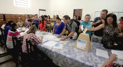 Pais, estudantes e professores foram às urnas para escolher os gestores das escolas da rede estadual de ensino. Foto: Handson Chagas/Secom