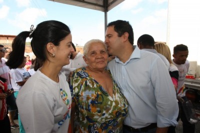 Prefeito Edivaldo foi recebido crinhosamene pela comunidade