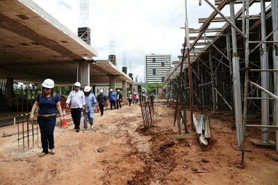 Novo Hospital do Servidor em fase de construção na Av. Jerônimo de Albuquerque